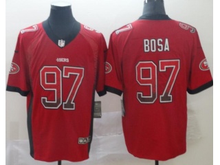 San Francisco 49ers #97 Nick Bosa Drift Vapor Untouchable Limited Jersey Red