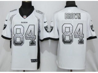 Oakland Raiders #84 Antonio Brown Drift Fashion Vapor Untouchable Limited Jersey White