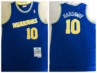 Golden State Warriors 10 Hardaway Throwback Basketball Jersey Blue