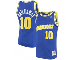 Golden State Warriors 10 Hardaway Throwback Basketball Jersey Blue