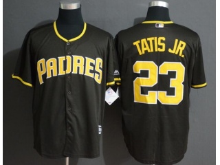 San Diego Padres 23 Fernando Tatis Jr. Cool Base Jersey Brown