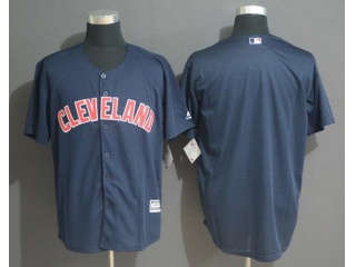 Cleveland Indians Blank 2019 Cool Base Jersey Navy Blue