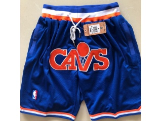 Cleveland Cavaliers Throwback Basketball Shorts Blue
