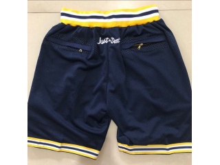 Michigan Wolverines Throwback Basketball Short Navy Blue