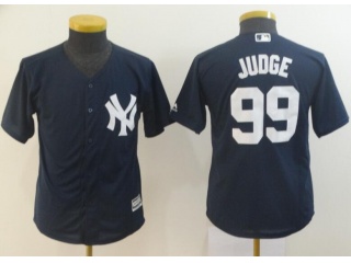 New York Yankees #99 Aaron Judge Youth Jersey Blue