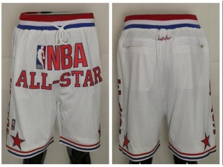 NBA All Star Throwback Basketball Shorts White