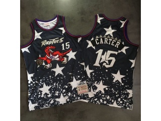 Toronto Raptors 15 Vince Carter Independence Day Hardwood Classic Jersey Navy Blue