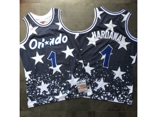 Orlando Magic 1 Penny Hardaway Independence Day Hardwood Classic Jersey Navy Blue