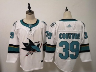 Adidas San Jose Sharks 39 Logan Couture Hockey Jersey White