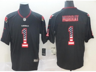 Arizona Cardinals #1 Kyler Murray USA Flag Vapor Limited Jersey Black