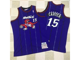 Toronto Raptors 15 Vince Carter 1988-99 Hardwood Classic Throwback Basketball Jersey Purple