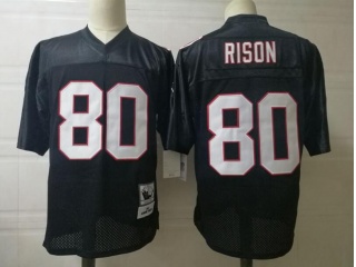 Atlanta Falcons 80 Andre Rison Throwback Football Jersey Black