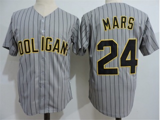 Bruno Mars 24K Hooligans Baseball Jersey Gray