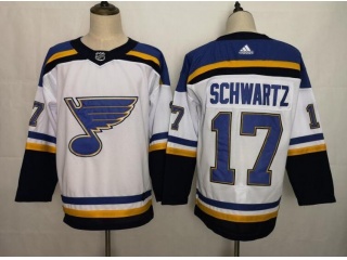 Adidas St. Louis Blues #17 Jaden Schwartz Hockey Jersey White