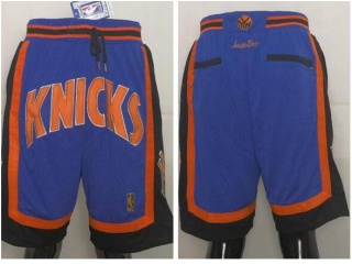 New York Knicks Throwback Shorts Blue