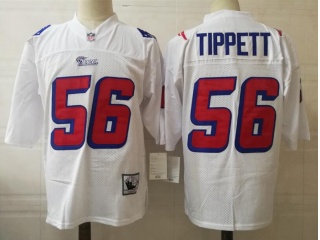 New England Patriots 56 Andre Tippett Throwback Football Jersey White