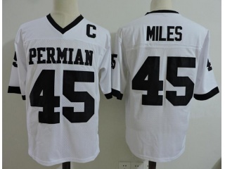 Boobie Miles 45 Permian Friday Night Lights Jersey White