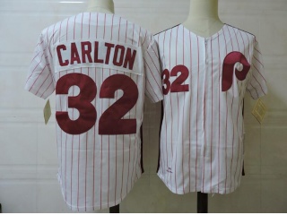 Philadelphia Phillies 32 Steve Carlton Throwback Jersey White