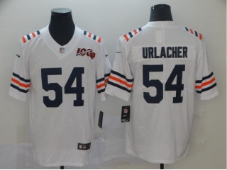 Chicago Bears 54 Brain Urlacher Throwback 100th Vapor Limited Jersey White
