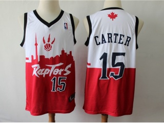 Toronto Raptors 15 Vince Carter Special City Basketball Jersey White/Red