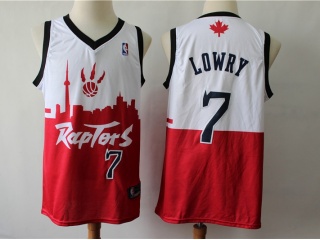 Toronto Raptors 7 Kyle Lowry Special City Basketball Jersey White/Red