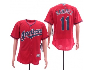 Cleveland Indians #11 Jose Ramirez Flexbase Jersey Red