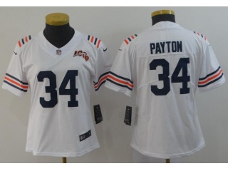 Woman Chicago Bears #34 Walter Payton Throwback Vapor Untouchable Limited Jersey White
