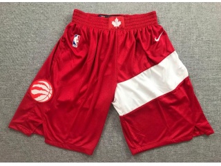 Nike Toronto Raptors Earned Shorts Red
