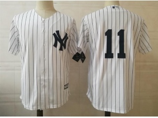 New York Yankees 11 Brett Gardner without Name Cool Base Jersey White