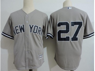 New York Yankees 27 Giancarlo Stanton without Name Cool Base Jersey Gray