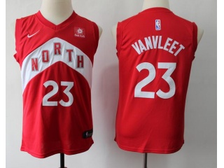 Youth Toronto Raptors #23 Fred Vanvleet Earned Jersey Red