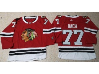 Adidas Chicago Blackhawks #77 Kirby Dach Hockey Jersey Red