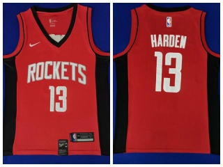 Nike Houston Rockets 13 James Harden Basketball Jersey Red/Black