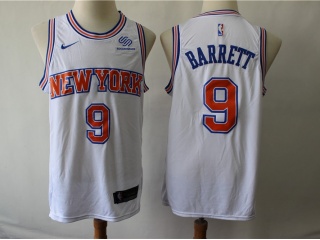 Nike New York Knicks 9 RJ Barrett Basketball Jersey White Classic