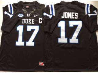 Duke Blue Devils #17 Daniel Jones College Football Jersey Black