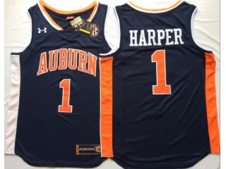 Auburn Tigers #1 Jared Harper College Basketball Jersey Blue