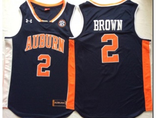 Auburn Tigers #2 Bryce Brown College Basketball Jersey Blue