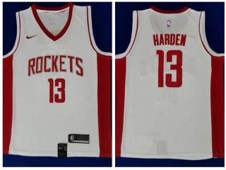 Nike Houston Rockets #13 James Harden 2019 Basketball Jersey White/Red