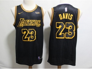 Nike Los Angeles Lakers 23 Anthony Davis Swingman Basketball Jersey Black City
