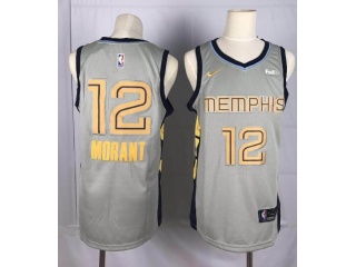 Nike Memphis Grizzlies #12 Ja Morant Jersey Grey