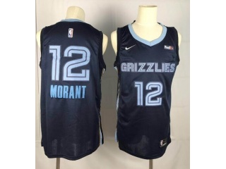 Nike Memphis Grizzlies #12 Ja Morant Jersey Dark Blue
