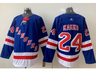 Adidas New York Rangers #24 Kaapo Kakko Hockey Jersey Blue
