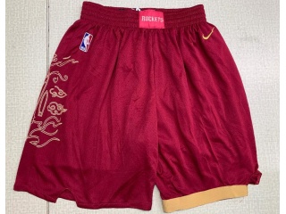 Houston Rockets Basketball City Shorts Red