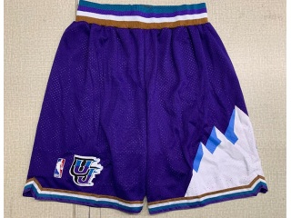 Utah Jazz Basketball Shrots Purple