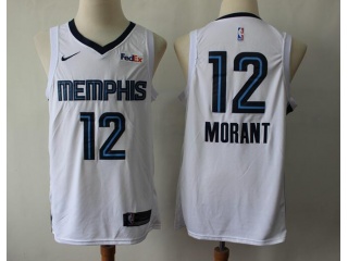 Nike Memphis Grizzlies #12 Ja Morant Jersey White