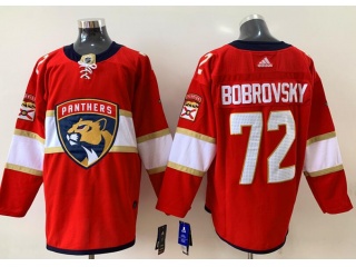 Addidas Florida Panthers#72 Sergei Bobrovsky Hockey Jersey Red