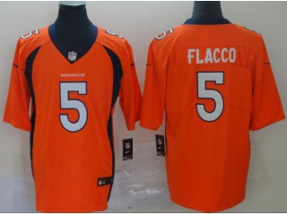 Denver Broncos #5 Joe Flacco Vapor Untouchable Limited Football Jersey Orange