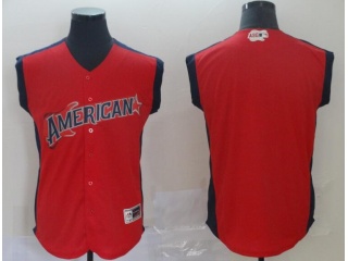 2019 All Star American League Blank Jersey Red