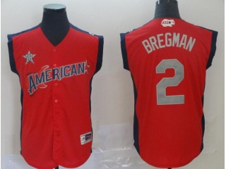 2019 All Star Houston Astros #2 Alex Bregman Jersey Red