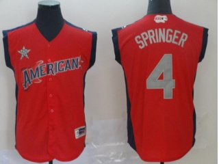 2019 All Star Houston Astros #4 George Springer Jersey Red